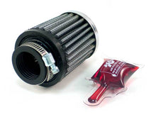 Load image into Gallery viewer, K&amp;N Universal Chrome Filter 1 1/8 inch FLG / 2 1/4 inch Bottom / 2 inch Top / 2.5 inch Height
