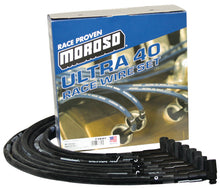 Load image into Gallery viewer, Moroso Chevrolet Small Block (w/Jesel) Ignition Wire Set - Ultra 40 - Sleeved - 90 Degree - Black
