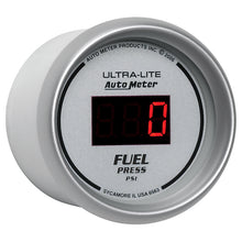 Load image into Gallery viewer, Autometer Ultra-Lite 52MM 5-100 PSI Digital Fuel Pressure Gauge
