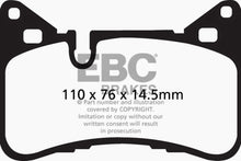 Load image into Gallery viewer, EBC 14 Mercedes-Benz C63 AMG (W204) 6.2 Redstuff Rear Brake Pads
