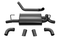 Load image into Gallery viewer, Corsa 18+ Jeep Wrangler JL 2.5in Dual Rear Turn Down Exit Black Sport Axle-Back Exhaust
