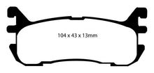Load image into Gallery viewer, EBC 97-02 Ford Escort 2.0 Redstuff Rear Brake Pads
