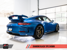 Load image into Gallery viewer, AWE Tuning Porsche 991 GT3 / RS Center Muffler Delete - Diamond Black Tips
