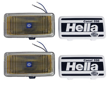 Load image into Gallery viewer, Hella 550 Series 55W 12V H3 Fog Lamp Kit - Amber
