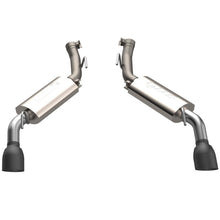 Load image into Gallery viewer, QTP 14-15 Chevrolet Camaro SS 6.2L 304SS AR3 Axle Back Exhaust w/4.5in Black Tips
