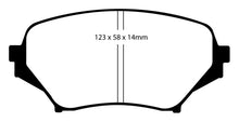 Load image into Gallery viewer, EBC 06-15 Mazda Miata MX5 2.0 Redstuff Front Brake Pads
