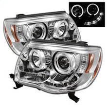 Load image into Gallery viewer, Spyder Toyota Tacoma 05-11 Projector Headlights LED Halo LED Chrome High H1 Low H1 PRO-YD-TT05-HL-C
