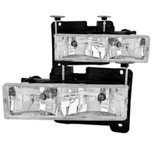 Load image into Gallery viewer, ANZO 1988-1998 Chevrolet C1500 Crystal Headlights Chrome
