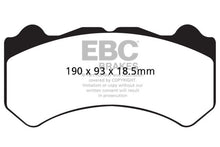 Load image into Gallery viewer, EBC 08-11 Nissan GT-R (R35) 3.8 Twin Turbo (Cast Iron Rotors) Bluestuff Front Brake Pads
