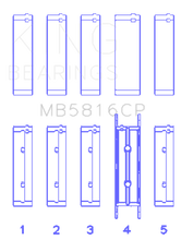 Load image into Gallery viewer, King Ford 391CI 32V Turbo V8 Power Stroke/ O/S .040in Main Bearing Set
