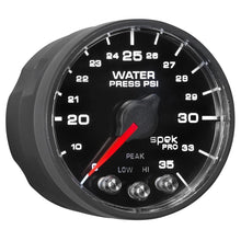 Load image into Gallery viewer, Autometer Spek-Pro - Nascar 2-1/16in Water Press 0- 35 psi Bfb Sp
