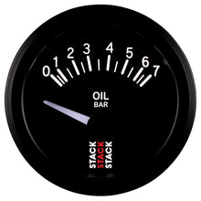 Load image into Gallery viewer, Autometer Stack 52mm 0-7 Bar M10 (M) Electric Oil Pressure Gauge - Black
