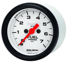 Load image into Gallery viewer, AutoMeter Gauge Fuel Pressure 2-1/16in. 7Bar Digital Stepper Motor Phantom
