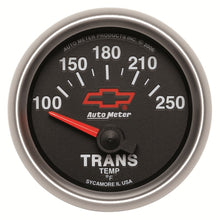 Load image into Gallery viewer, Autometer GM Bowtie Black 2-1/16in 100-250 Degree F Electronic Transmission Temperature Gauge
