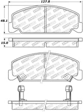 Load image into Gallery viewer, StopTech Street Touring 93-00 Honda Civic DX w/ Rr Drum Brakes Front Brake Pads
