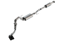Load image into Gallery viewer, Borla F-150 2021 3.3L CC SB EC STB XL/XLT/Lariat/KR/Plnm/LTD 3/2.25 DSE Cat-Back ATAK Black CHR Tips
