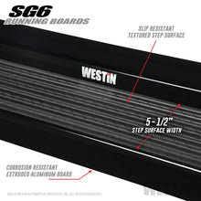 Load image into Gallery viewer, Westin Black Aluminum Running Board 68.4 inches SG6 Running Boards - Blk
