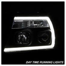 Load image into Gallery viewer, Spyder 04-08 Ford F-150 Projector Headlights - Light Bar DRL - Black PRO-YD-FF15004V2-LB-BK
