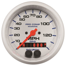 Load image into Gallery viewer, Autometer Gauge GPS Speedometer 3-3/8in 140 MPH Marine White Gauge
