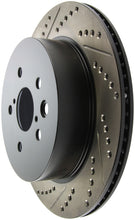 Load image into Gallery viewer, StopTech Power Slot 06-11 Lexus GS Series / 06-12 IS350 Rear Right Drilled &amp; Slotted Rotor
