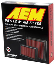 Load image into Gallery viewer, AEM 10-11 Chevrolet Camaro 3.6/6.2L 11.625in O/S L x 9.125in O/S W x 2.313in H DryFlow Air Filter
