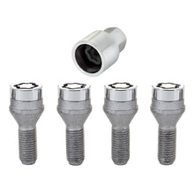 Load image into Gallery viewer, McGard Wheel Lock Bolt Set - 4pk. (Cone Seat) M12X1.5 / 17mm Hex / 25.5mm Shank Length - Chrome
