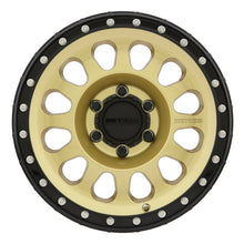 Load image into Gallery viewer, Method MR315 17x8.5 0mm Offset 6x135 87mm CB Gold/Black Street Loc Wheel
