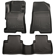 Load image into Gallery viewer, Husky Liners 08-12 Honda Accord (4DR) WeatherBeater Combo Black Floor Liners (One Piece for 2nd Row)

