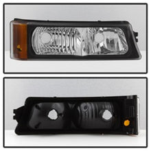 Load image into Gallery viewer, xTune Chevy Silverado 03-06 Projector Headlights 4pcs - LED Halo - Black PRO-JH-CSIL03-SET-BK
