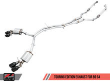 Load image into Gallery viewer, AWE Tuning Audi B9 S4 Touring Edition Exhaust - Non-Resonated (Black 102mm Tips)
