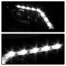 Load image into Gallery viewer, Spyder Honda Accord 2013-2015 4DR Projector Headlights Light Bar DRL Black PRO-YD-HA13-LBDRL-BK

