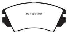 Load image into Gallery viewer, EBC 10+ Buick Allure (Canada) 3.0 Redstuff Front Brake Pads
