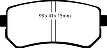 Load image into Gallery viewer, EBC 06-11 Hyundai Accent 1.6 Redstuff Rear Brake Pads
