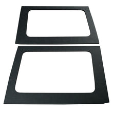 Load image into Gallery viewer, DEI 11-18 Jeep Wrangler JK 4-Door Boom Mat Rear Side Window Trim - 2 Piece - Black Leather Look
