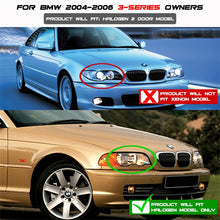 Load image into Gallery viewer, Spyder BMW E46 3-Series 04-06 2 DR Projector Halogen Model- LED Halo Blk PRO-YD-BMWE4604-2DR-HL-BK
