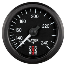 Load image into Gallery viewer, Autometer Stack 52mm 120-240 Deg F 1/2in Npt (M) Mechanical Water Temp Gauge - Black
