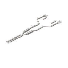 Load image into Gallery viewer, MagnaFlow Cat-Back, SS, 2.5in, Quad Split Rear 3.5in Tip 2015 Dodge Challenger 3.6L V6
