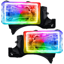 Load image into Gallery viewer, Oracle 94-02 Dodge Ram Pre-Assembled Halo Headlights - ColorSHIFT
