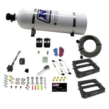 Load image into Gallery viewer, Nitrous Express Dual Dom/Alc Nitrous Kit (100-500HP) w/15lb Bottle
