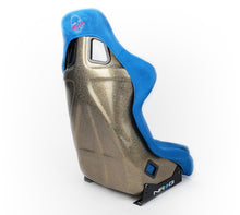 Load image into Gallery viewer, NRG FRP Bucket Seat ULTRA Edition - Large (Blue Alcantara/Gold Glitter Back)
