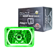 Load image into Gallery viewer, Oracle Pre-Installed Lights 7x6 IN. Sealed Beam - Green Halo
