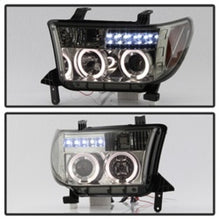 Load image into Gallery viewer, Spyder Toyota Tundra 07-13 Projector Headlights LED Halo LED Smke PRO-YD-TTU07-HL-SM
