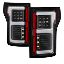 Load image into Gallery viewer, Spyder 15-18 Ford F-150 Light Bar LED Tail Lights (w/Blind Spot) - Black (ALT-YD-FF15015BS-LBLED-BK)
