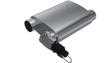 Load image into Gallery viewer, QTP 3in Weld-On 304SS Reverse Screamer Muffler w/Bolt-On QTEC Electric Cutout
