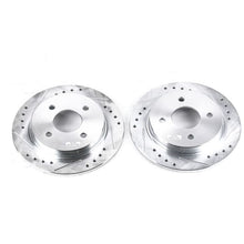 Load image into Gallery viewer, Power Stop 14-19 Ford Fiesta Rear Evolution Drilled &amp; Slotted Rotors - Pair

