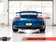 Load image into Gallery viewer, AWE Tuning Porsche 991 GT3 / RS Center Muffler Delete - Diamond Black Tips

