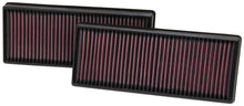 Load image into Gallery viewer, K&amp;N Replacement Air Filter 12.563in O/S Length x 5.25in O/S Width x 1.625in H (Inc 2 Filters)
