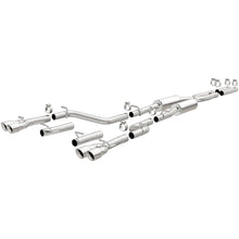 Load image into Gallery viewer, MagnaFlow Cat-Back, SS, 2.5in, Quad Split Rear 3.5in Tip 2015 Dodge Challenger 3.6L V6
