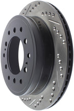 Load image into Gallery viewer, StopTech Power Slot 03-09 Toyota 4 Runner / 03-09 Lexus GX470 Drilled &amp; Slotted Right Rear Rotor
