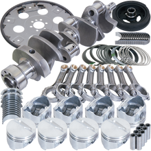 Load image into Gallery viewer, Eagle Chevrolet 350 Balanced 1Pc Rear Seal Rotating Assembly Kit .030 Bore Dome 168 Tooth Flex Plate
